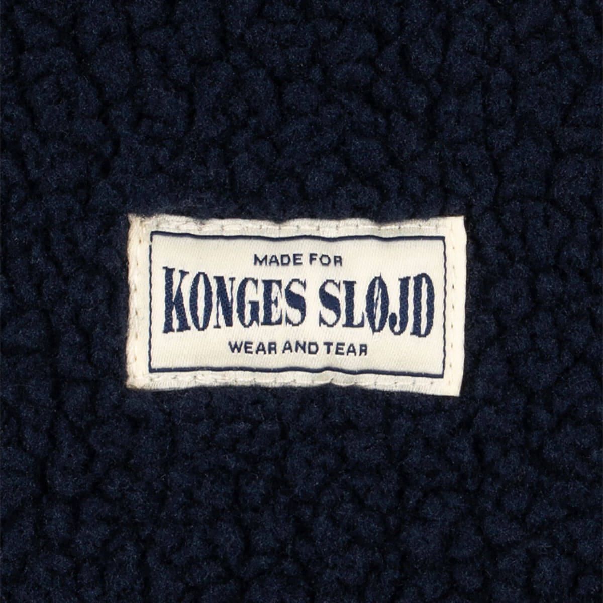 Veste en molleton polaire uni bleu marine foncé avec col montant et zip intégral pour enfant, saison de transition