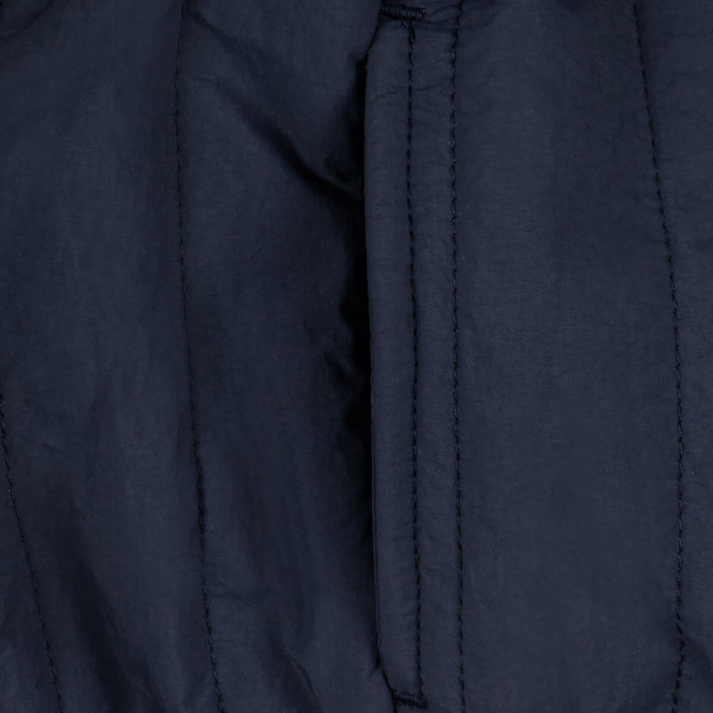 Blouson bomber enfant en nylon bleu marine imprimé tigre avec rembourrage en polyester et fermeture éclair