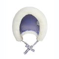 Chapeau Pliable en Fausse Fourrure Écru avec Attache Menton et Doublure Polaire pour Aventures Hivernales des Enfants