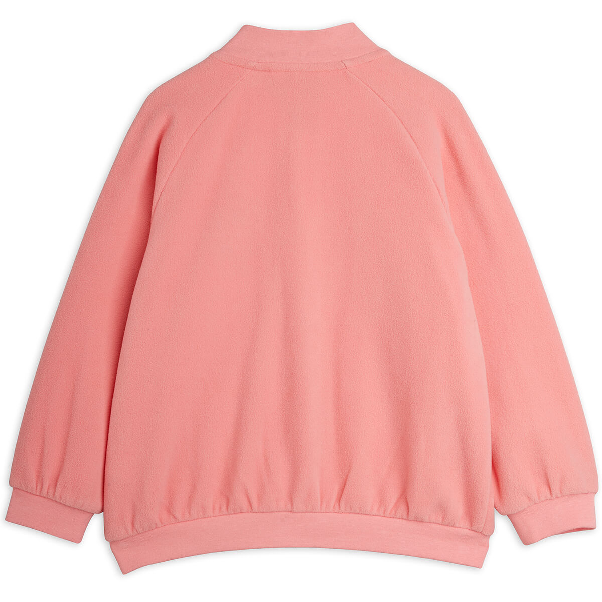 Veste micro-polaire rose Pingouin brodée avec fermeture éclair et poches pour enfants Chaleur douillette