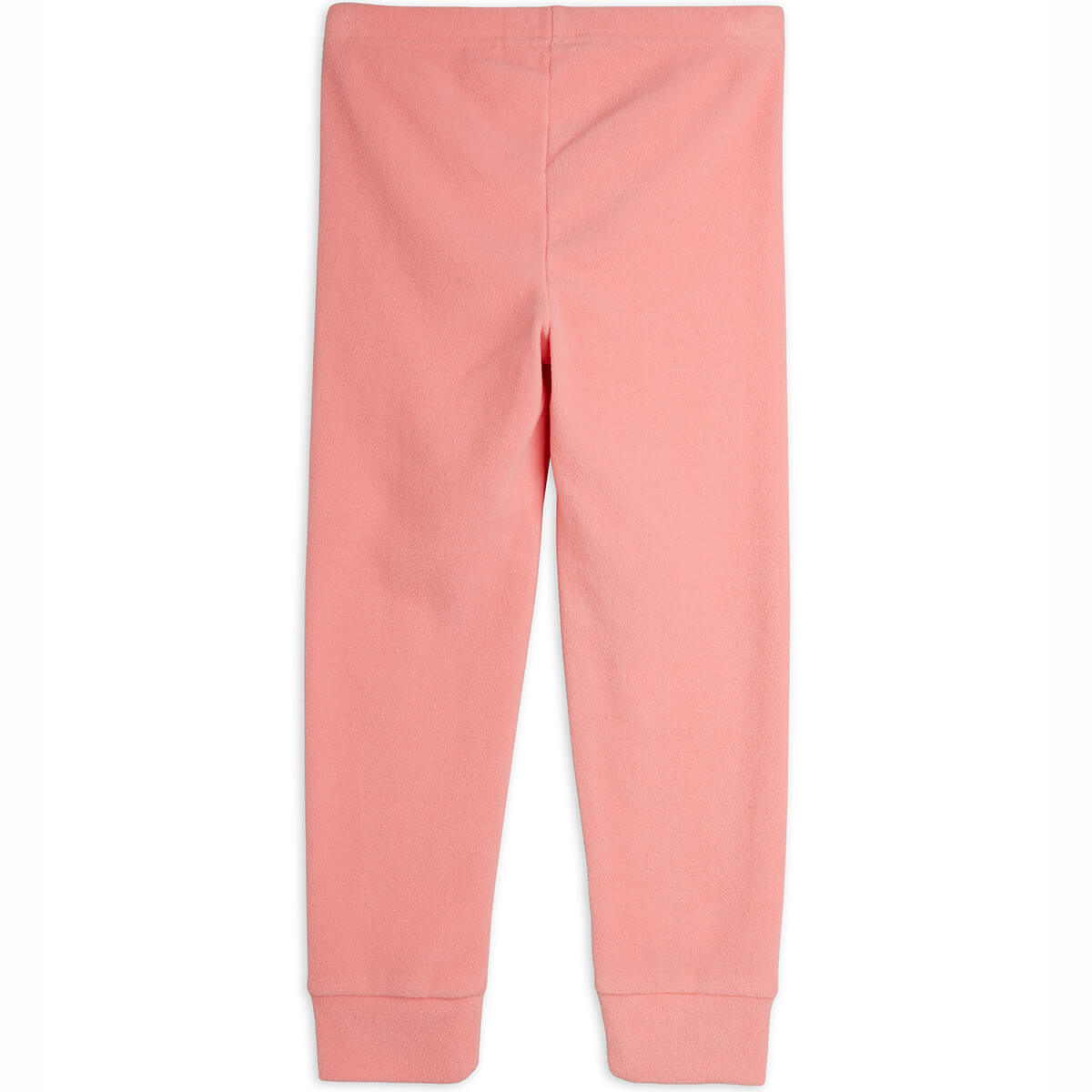 Pantalon en micropolaire brodé Pingouin rose avec taille et chevilles élastiques pour les journées douillettes des enfants